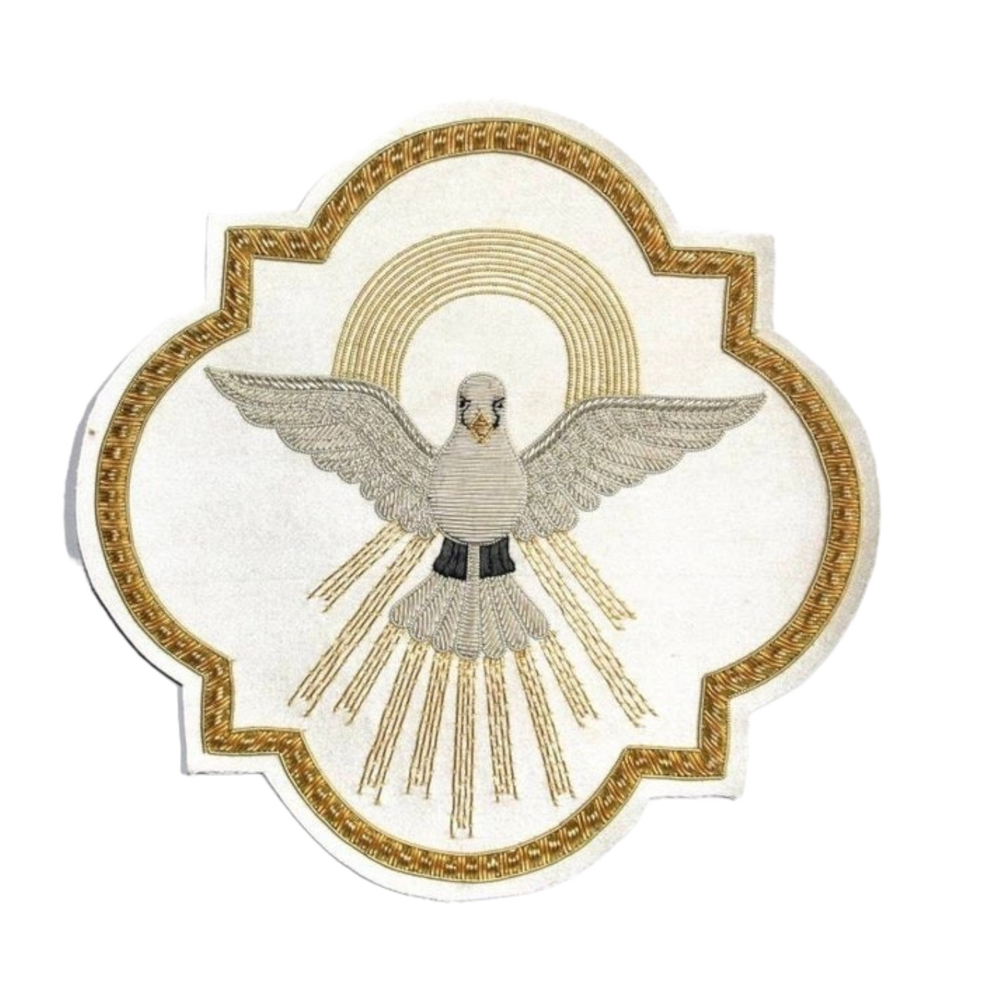 Holy Sprite Hand-Embroidered Liturgical Church Emblem – Sew-On Appliqué