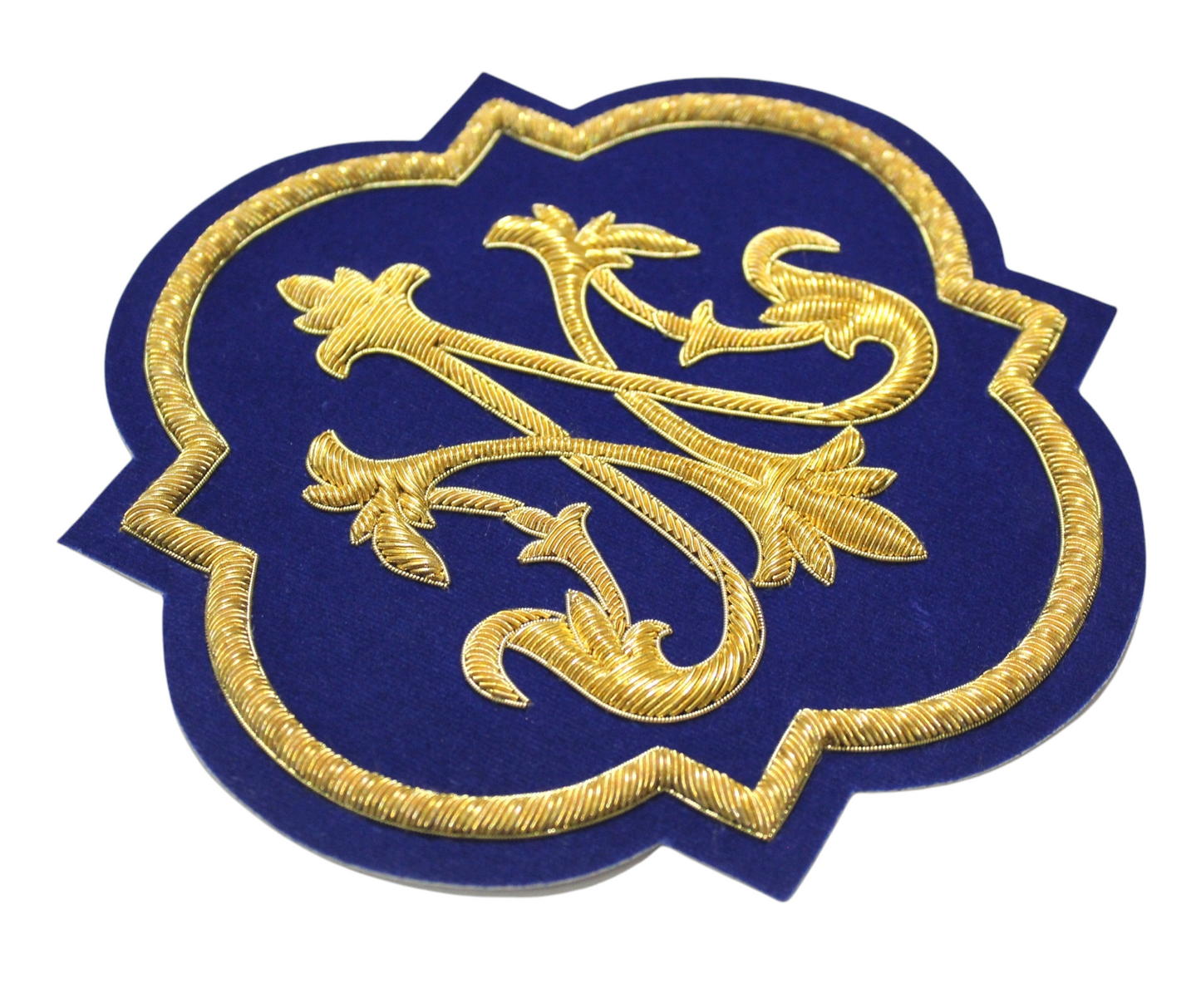 Marian Hand-Embroidered Liturgical Church Emblem for Vestments - Sewn on, Available in Multi Colors