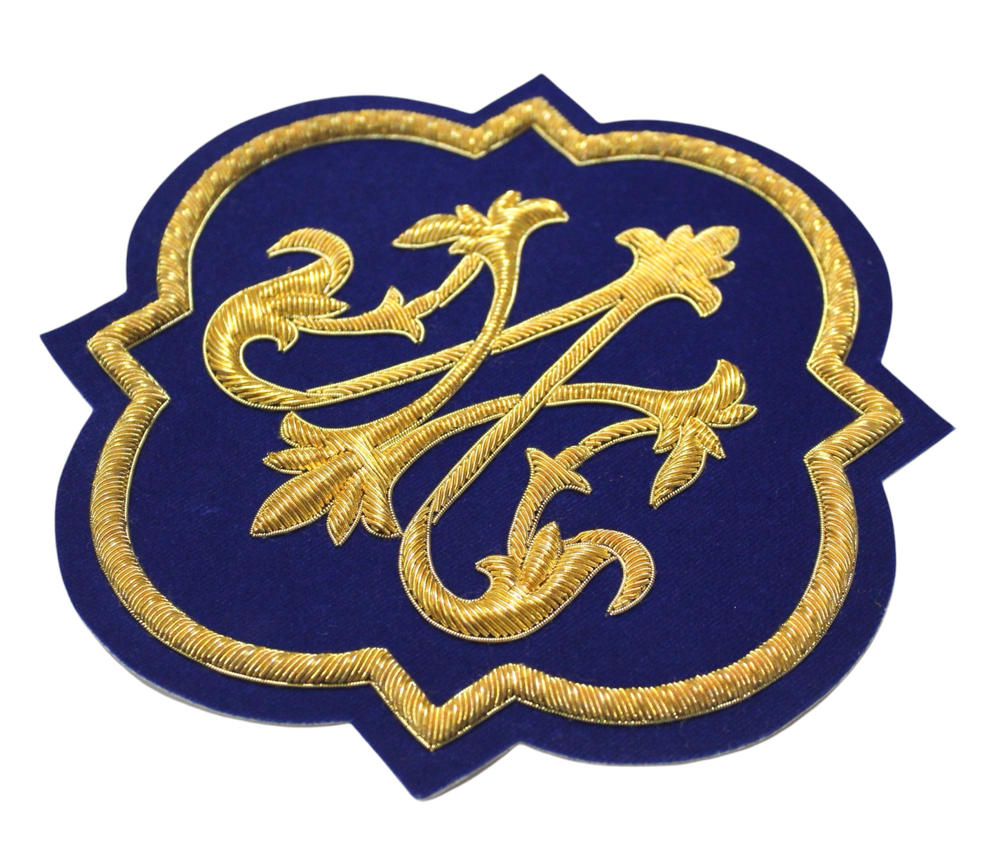 Marian Hand-Embroidered Liturgical Church Emblem for Vestments - Sewn on, Available in Multi Colors