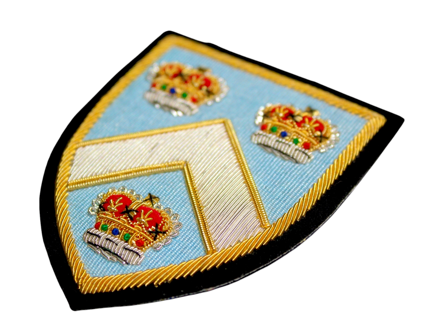 Hand-Embroidered Columbia University Patch – Gold & Silver Bullion Wire Badge