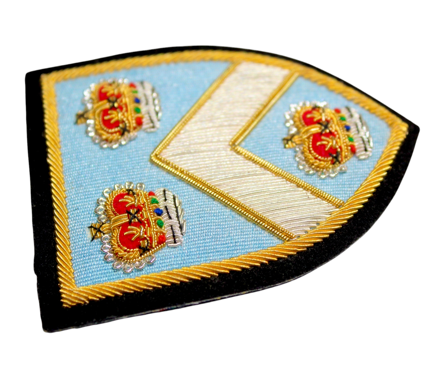 Hand-Embroidered Columbia University Patch – Gold & Silver Bullion Wire Badge