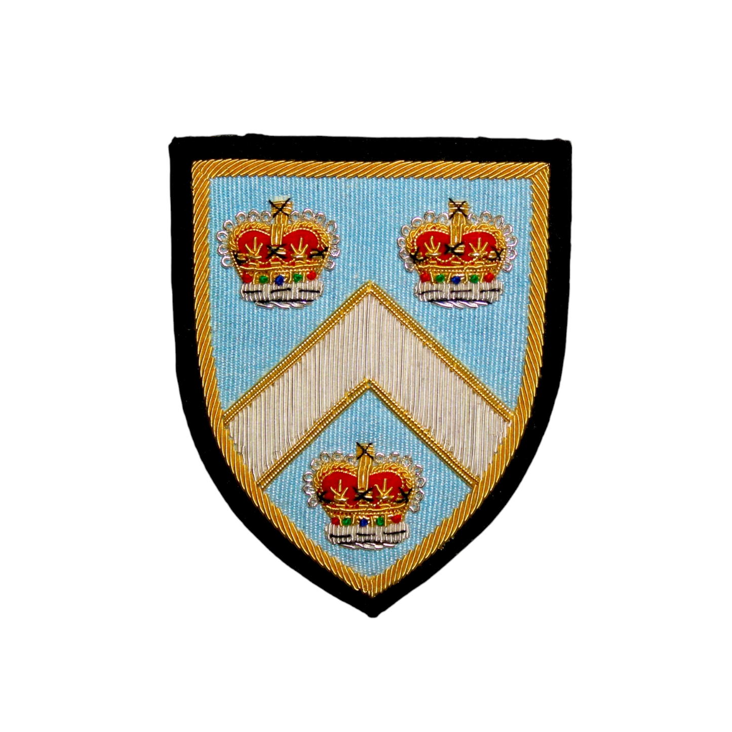 Hand-Embroidered Columbia University Patch – Gold & Silver Bullion Wire Badge
