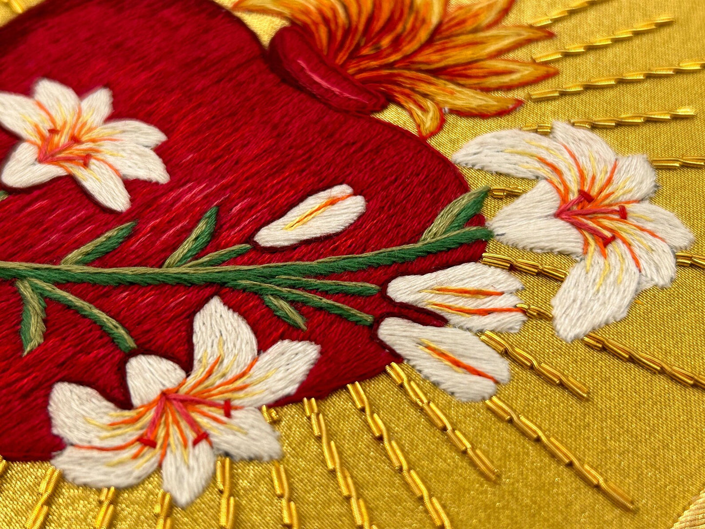 Chaste Heart of St. Joseph Appliqué for Catholic Vestments