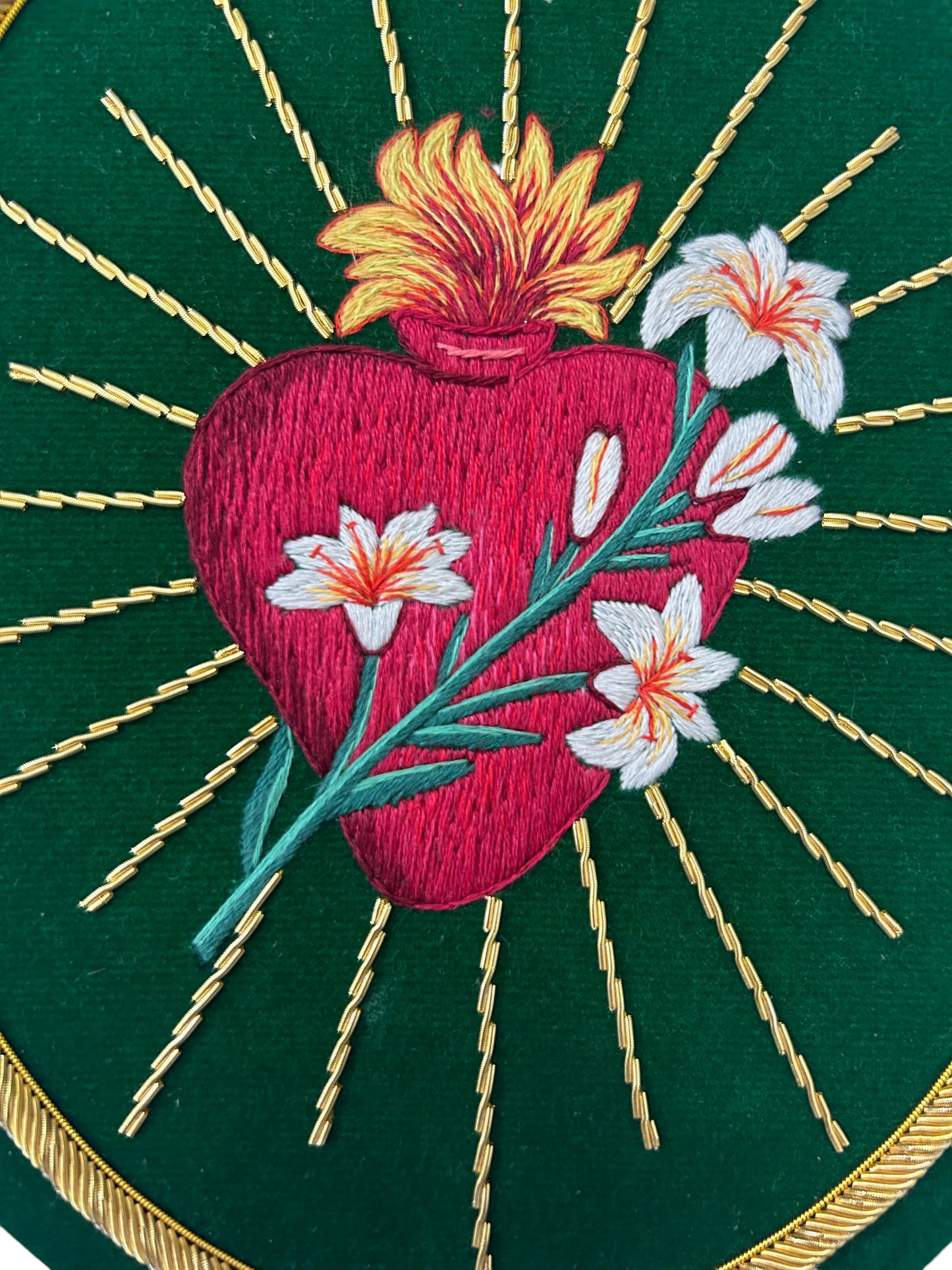 Most Chaste Heart of St. Joseph – Hand-Embroidered Appliqué
