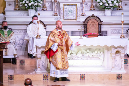 IHS Gold Bullion Hand-Embroidered Appliqué For Catholic Vestment