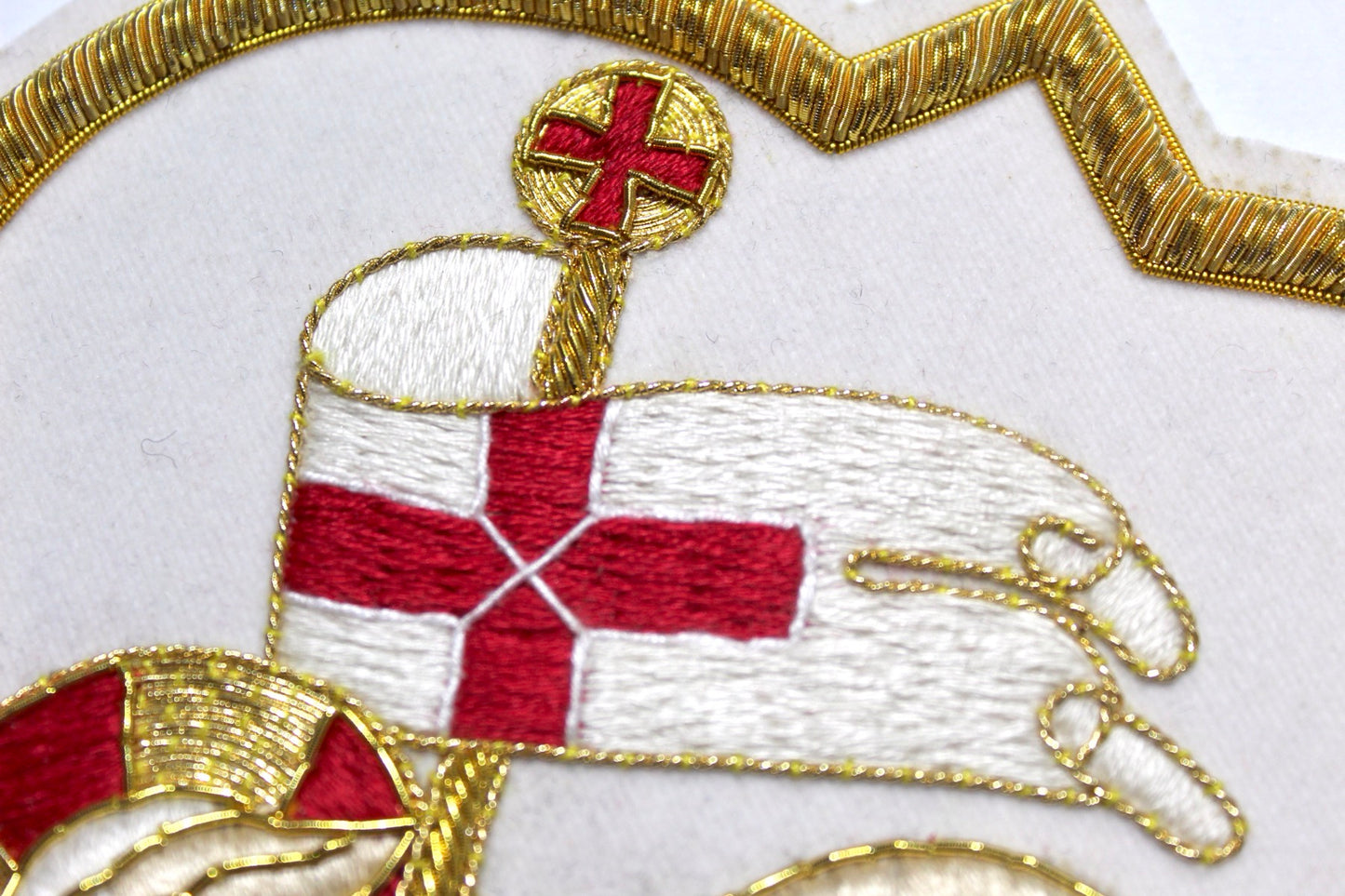 Hand-Embroidered Agnus Dei (Holy Lamb) Appliqué – Liturgical Vestment