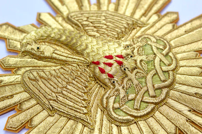 Hand-Embroidered Pelican with Rays Appliqué – Catholic Vestment Embroidery