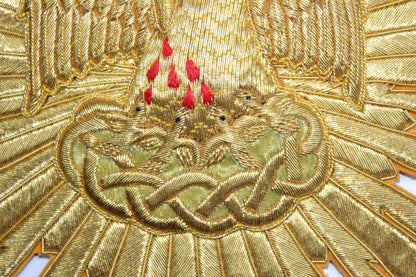 Hand-Embroidered Pelican with Rays Appliqué – Catholic Vestment Embroidery
