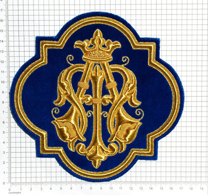 Virgin Mary (Marian) Emblem Appliqué for Catholic Vestments