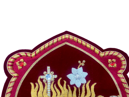 Jesus sacred heart and Mary immaculate heart hand embroidered for vestments
