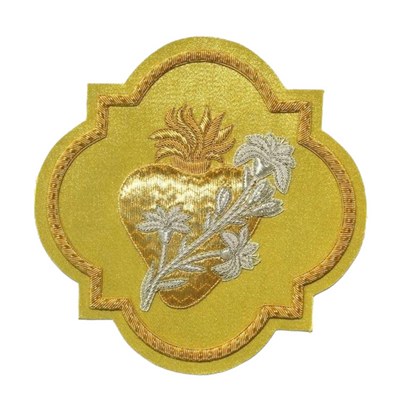 Heart of St. Joseph Hand-Embroidered Appliqué