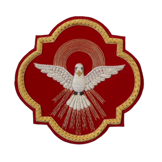 Holy Sprite Hand-Embroidered Liturgical Church Emblem – Sew-On Appliqué