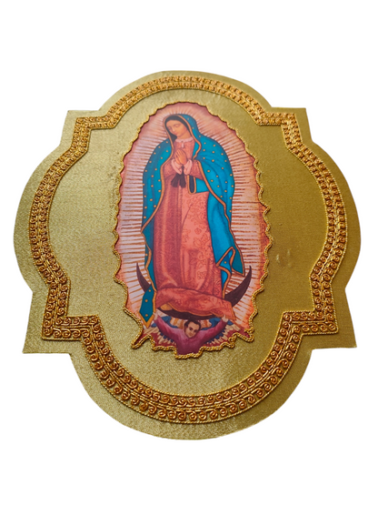 Hand-Embroidered Guadalupe Appliqué for Catholic Vestments