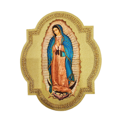 Hand-Embroidered Guadalupe Appliqué for Catholic Vestments