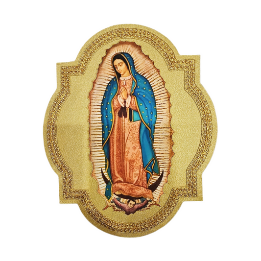 Hand-Embroidered Guadalupe Appliqué for Catholic Vestments
