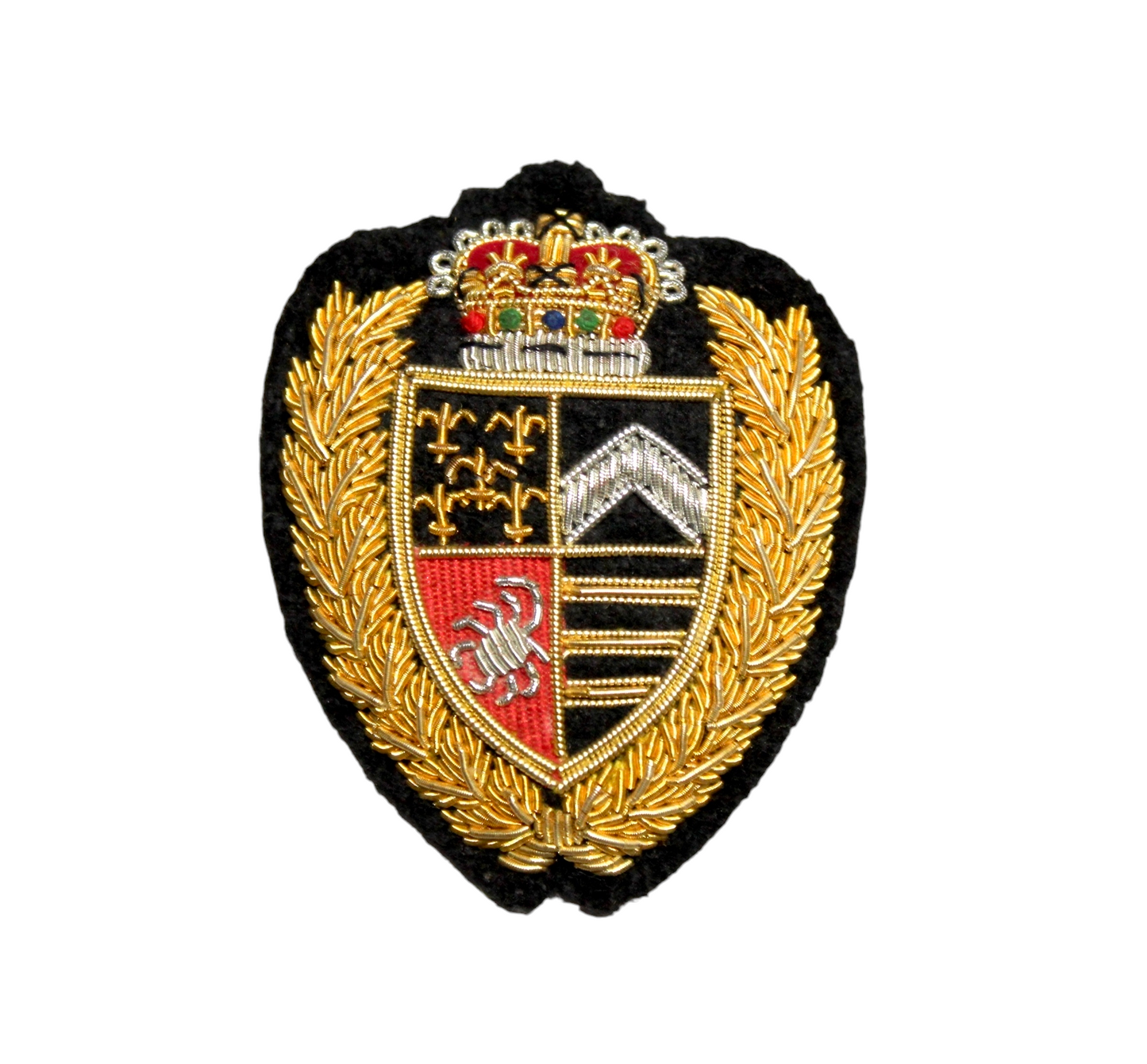 Hand Embroidered Bullion Pocket Badge for Blazer Jacket