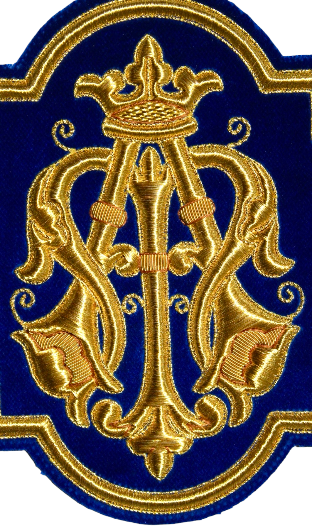 Virgin Mary (Marian) Emblem Appliqué for Catholic Vestments