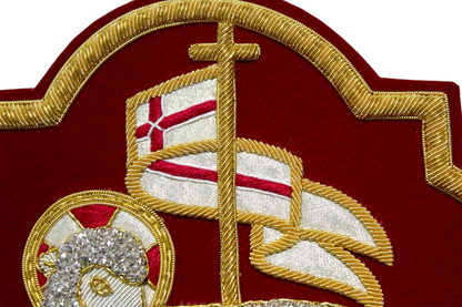 Holy Lamb Hand-Embroidered Liturgical Church Emblem Appliqué for Vestments