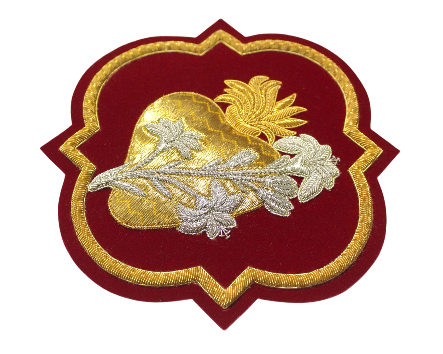 Heart of St. Joseph Hand-Embroidered Appliqué