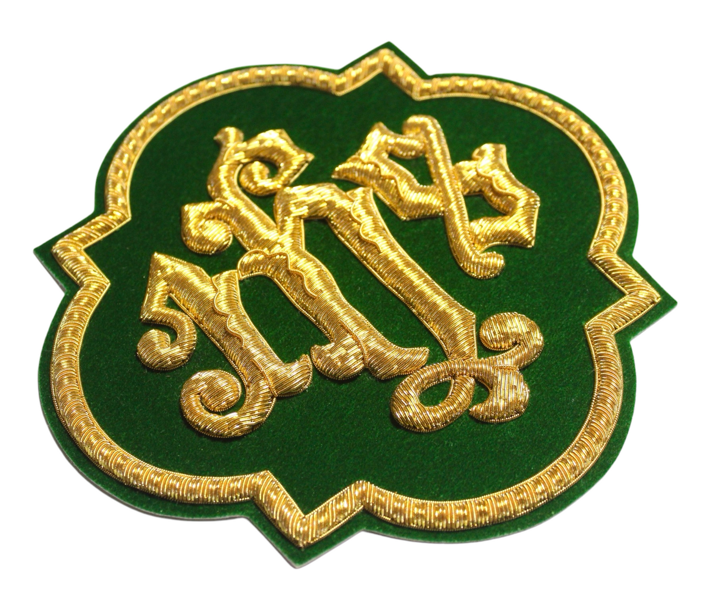IHS Gold Bullion Hand-Embroidered Appliqué For Catholic Vestment
