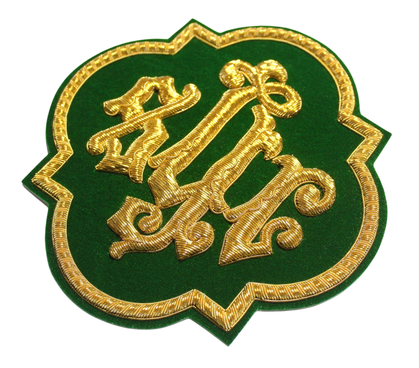 IHS Gold Bullion Hand-Embroidered Appliqué For Catholic Vestment