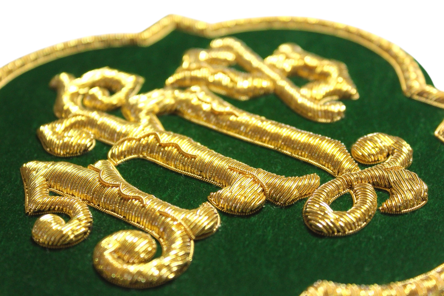 IHS Gold Bullion Hand-Embroidered Appliqué For Catholic Vestment