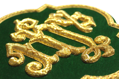 IHS Gold Bullion Hand-Embroidered Appliqué For Catholic Vestment