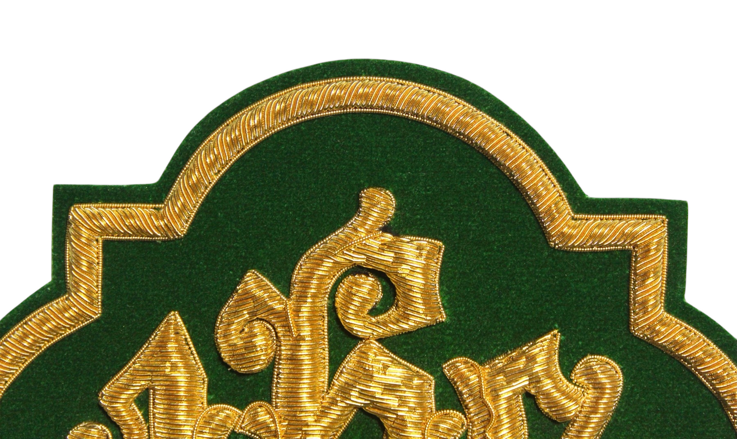 IHS Gold Bullion Hand-Embroidered Appliqué For Catholic Vestment