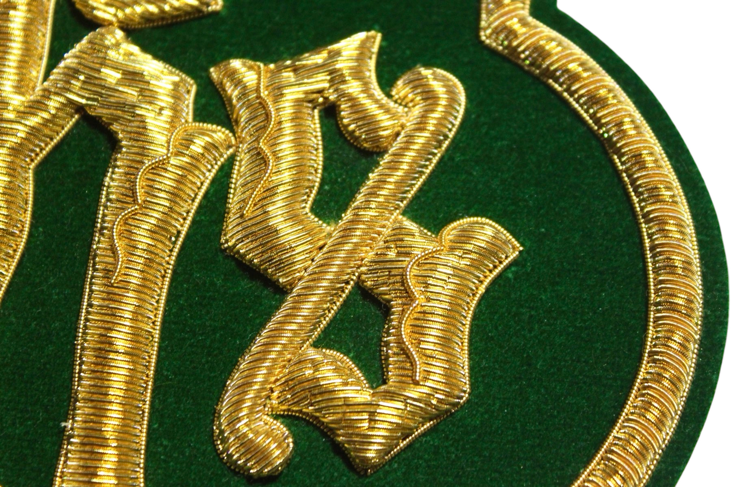 IHS Gold Bullion Hand-Embroidered Appliqué For Catholic Vestment