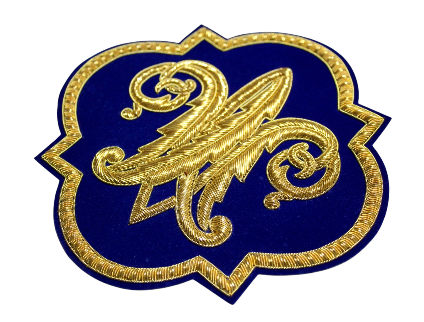 Marian Hand-Embroidered Liturgical Church Emblem for Vestments