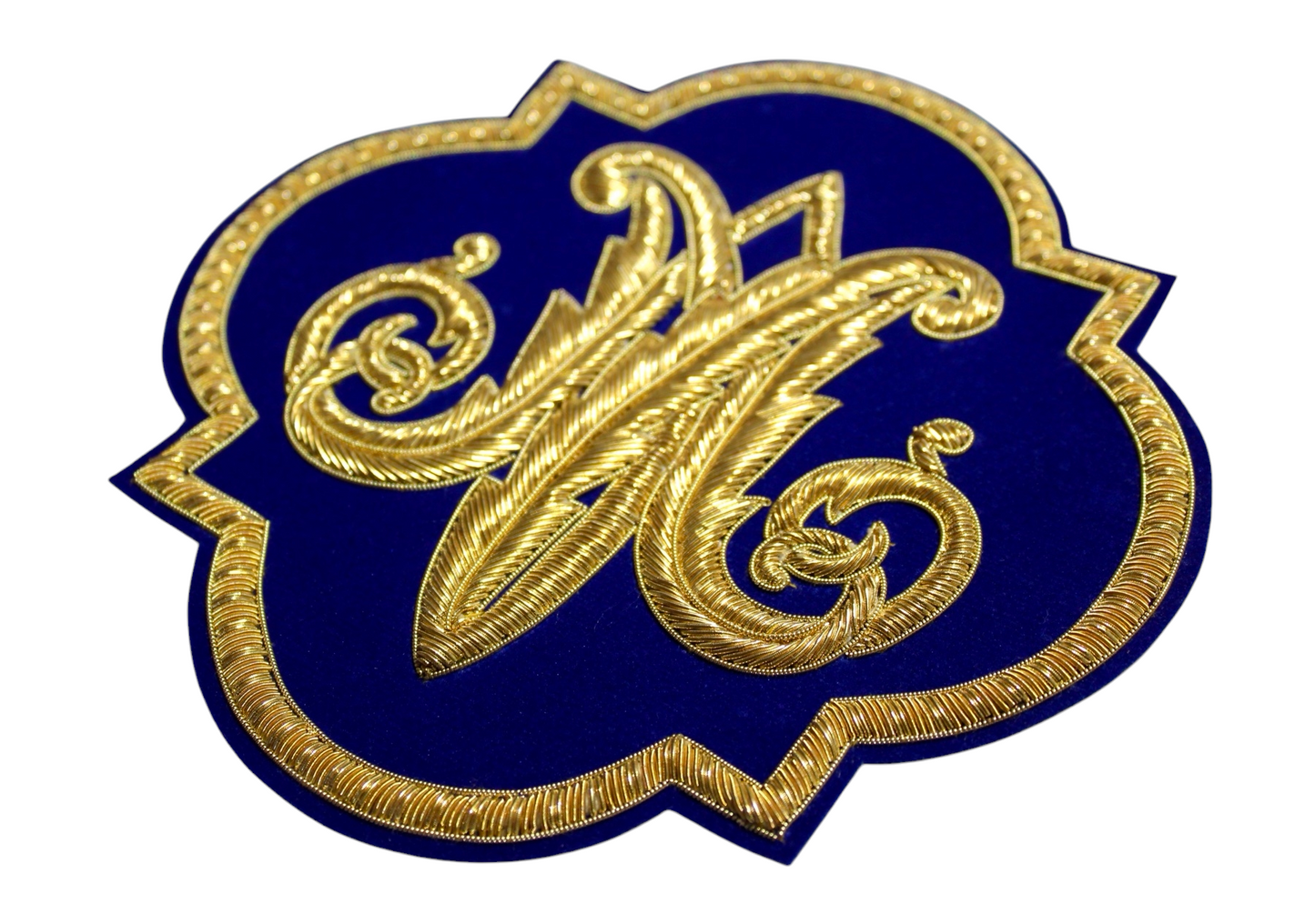 Marian Hand-Embroidered Liturgical Church Emblem for Vestments