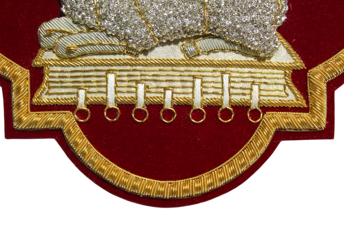 Holy Lamb Hand-Embroidered Liturgical Church Emblem Appliqué for Vestments