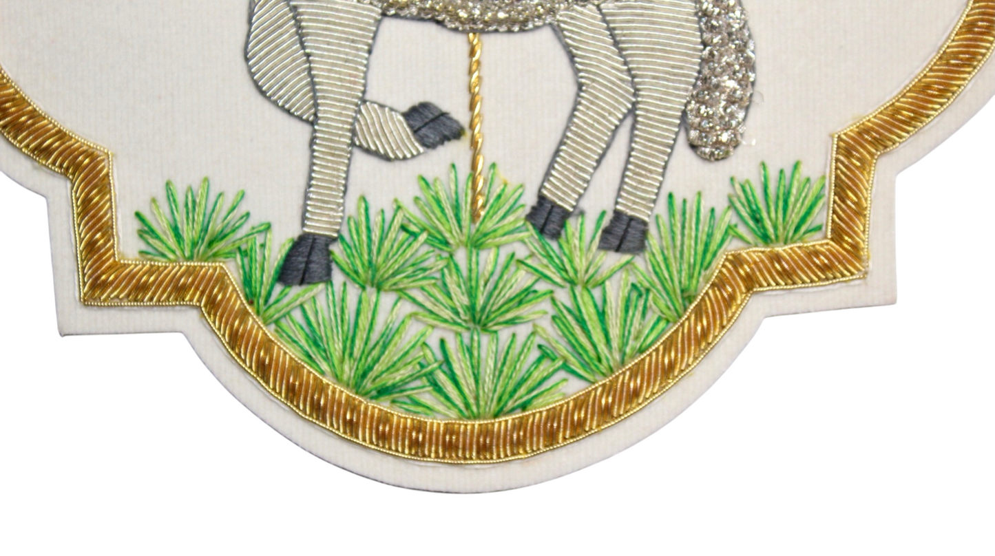 Agnus Dei (Lamb of God) Emblem for Catholic Vestments Sewn On Velvet