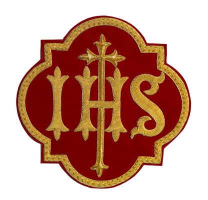 IHS Hand-Embroidered Liturgical Church Emblem