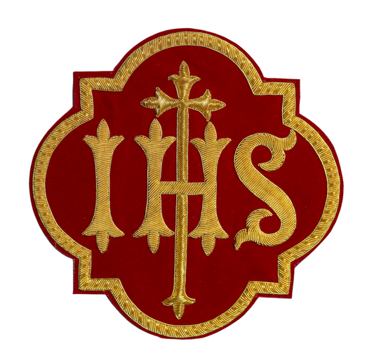 IHS Hand-Embroidered Liturgical Church Emblem