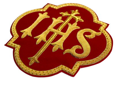 IHS Hand-Embroidered Liturgical Church Emblem