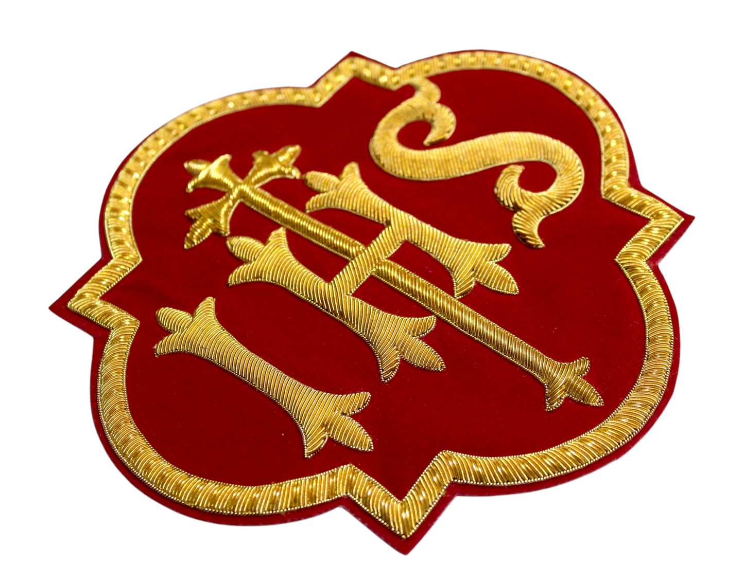 IHS Hand-Embroidered Liturgical Church Emblem