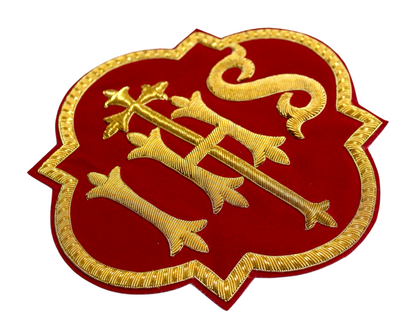 IHS Hand-Embroidered Liturgical Church Emblem