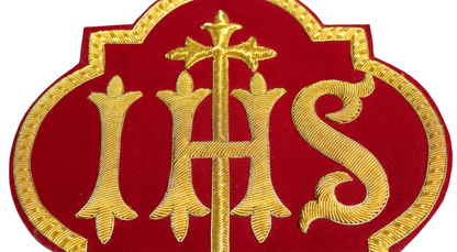 IHS Hand-Embroidered Liturgical Church Emblem