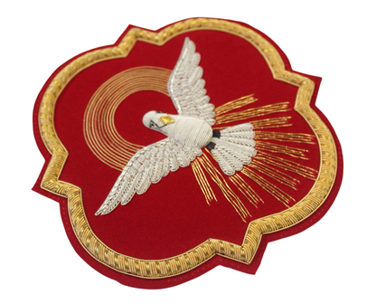 Holy Sprite Hand-Embroidered Liturgical Church Emblem – Sew-On Appliqué