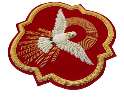 Holy Sprite Hand-Embroidered Liturgical Church Emblem – Sew-On Appliqué