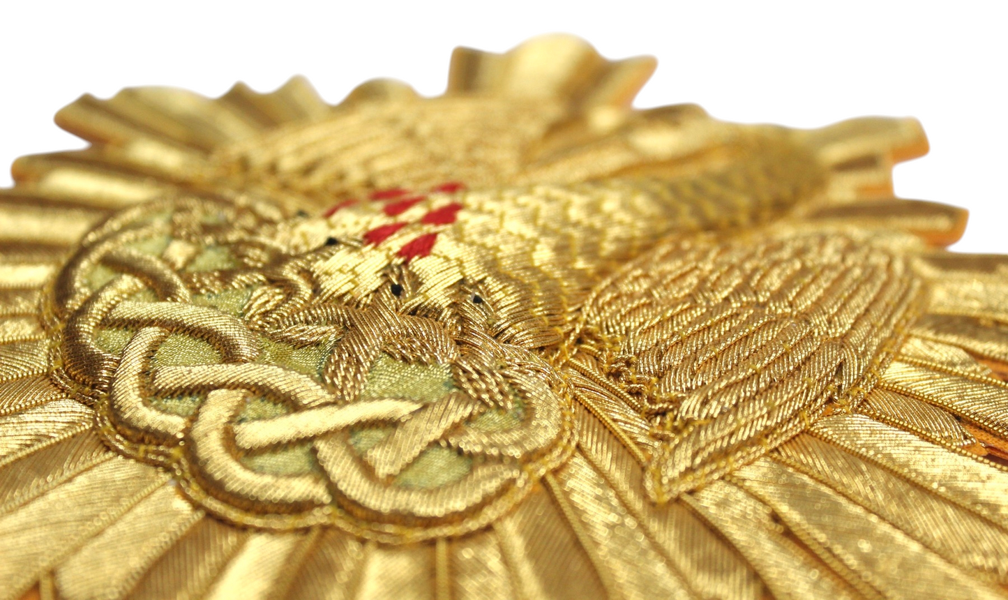 Hand-Embroidered Pelican with Rays Appliqué – Catholic Vestment Embroidery