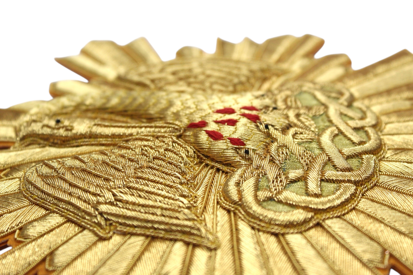 Hand-Embroidered Pelican with Rays Appliqué – Catholic Vestment Embroidery