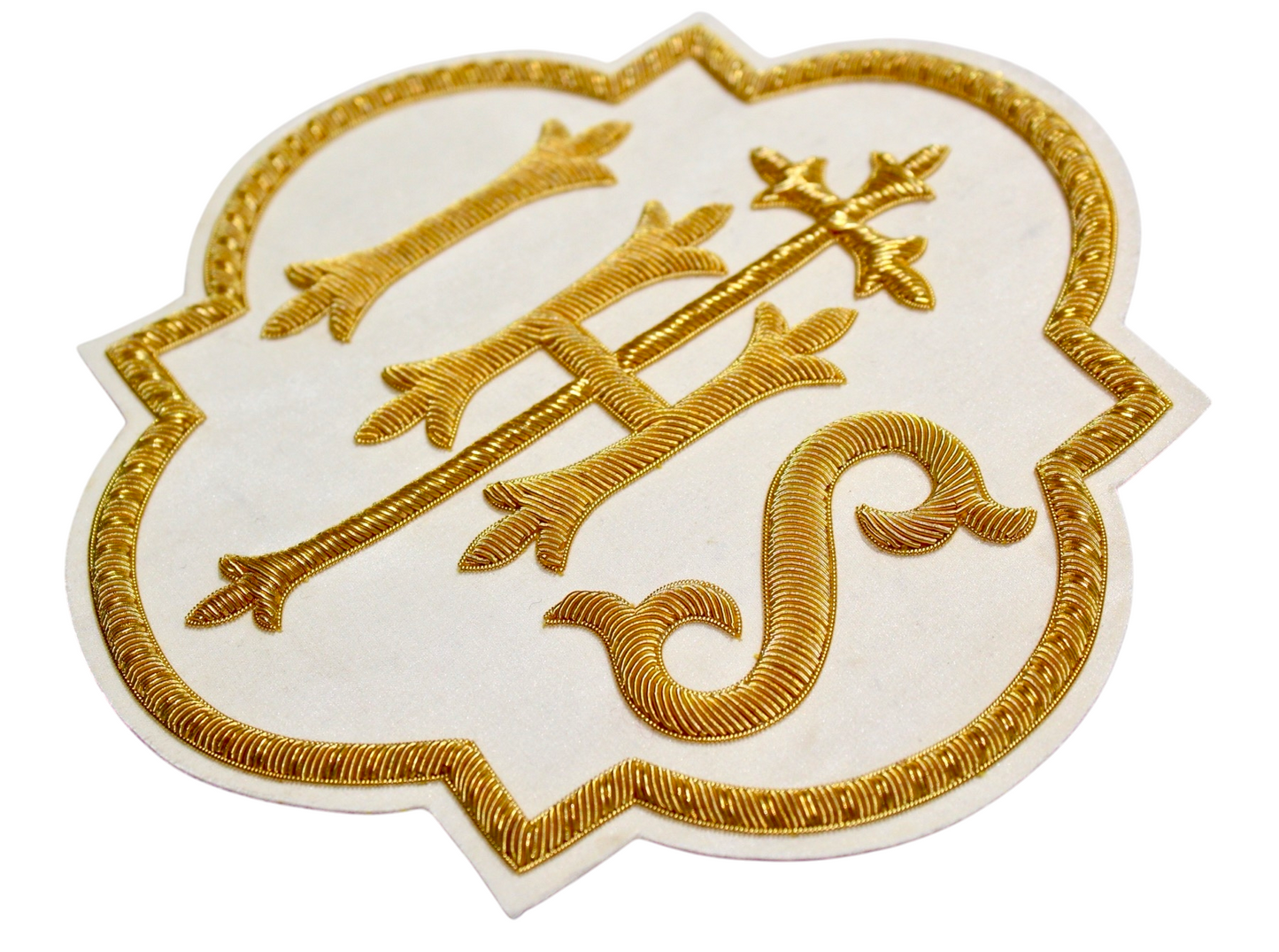 IHS Hand-Embroidered Liturgical Church Emblem