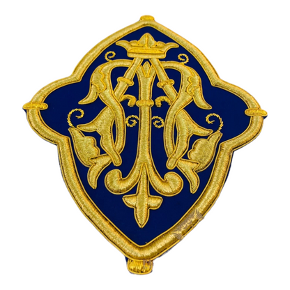 MA Marian Appliqué – Gold Bullion Wire for Catholic Vestments