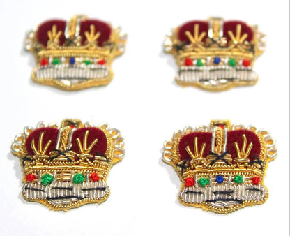 King & Queen Tudor Crown British Army Rank Ceremonial