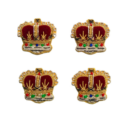 King & Queen Tudor Crown British Army Rank Ceremonial