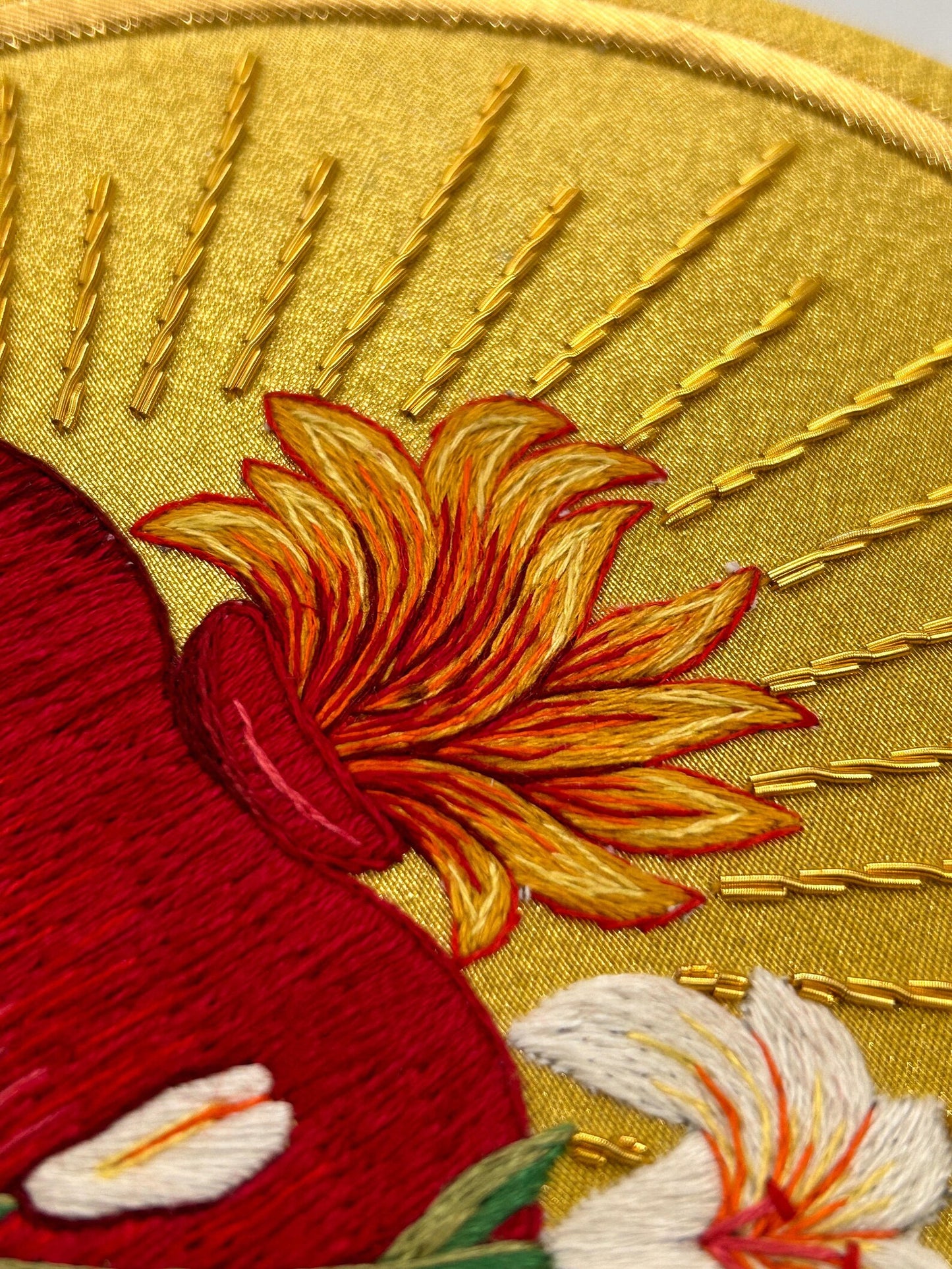 Chaste Heart of St. Joseph Appliqué for Catholic Vestments
