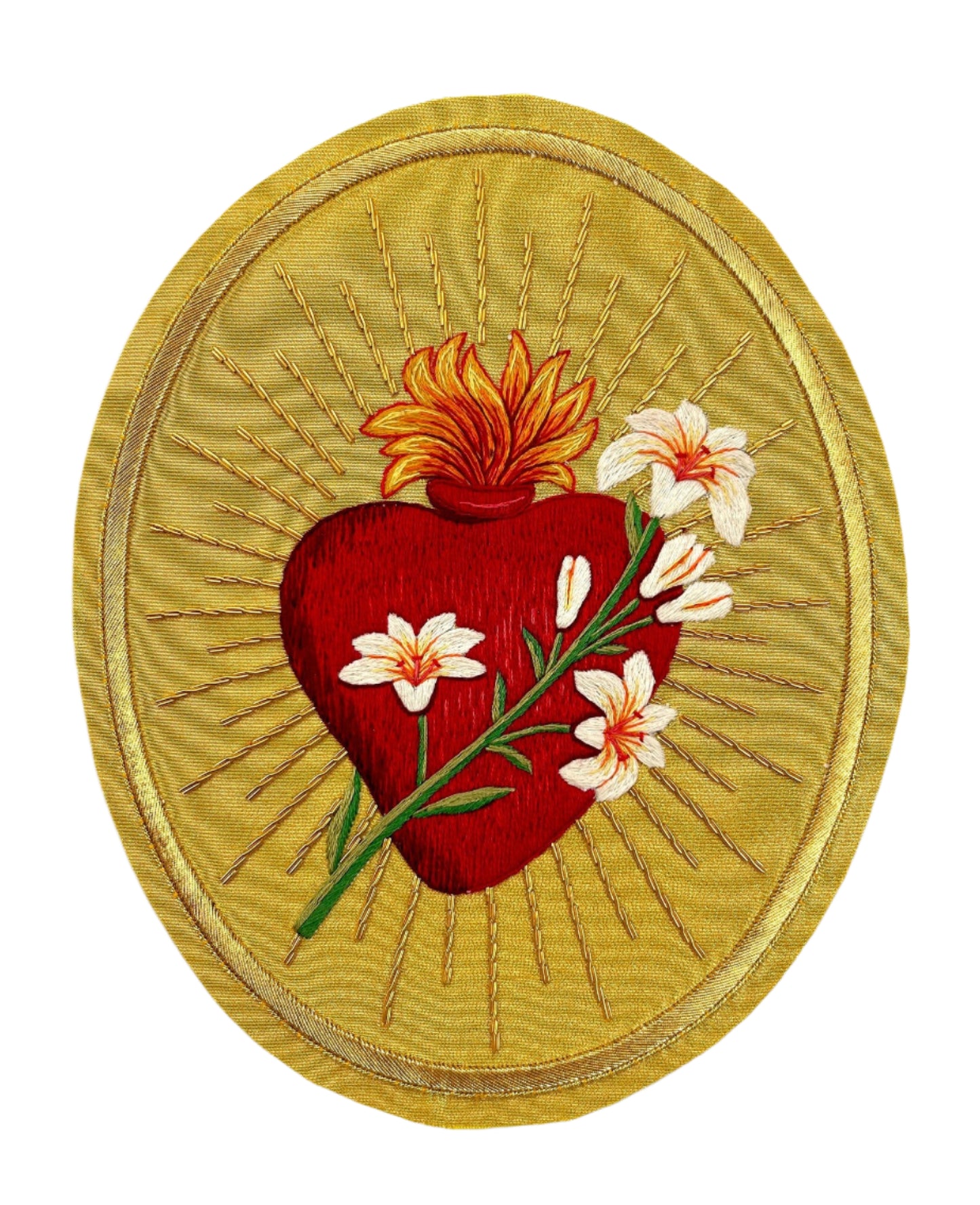 Chaste Heart of St. Joseph Appliqué for Catholic Vestments