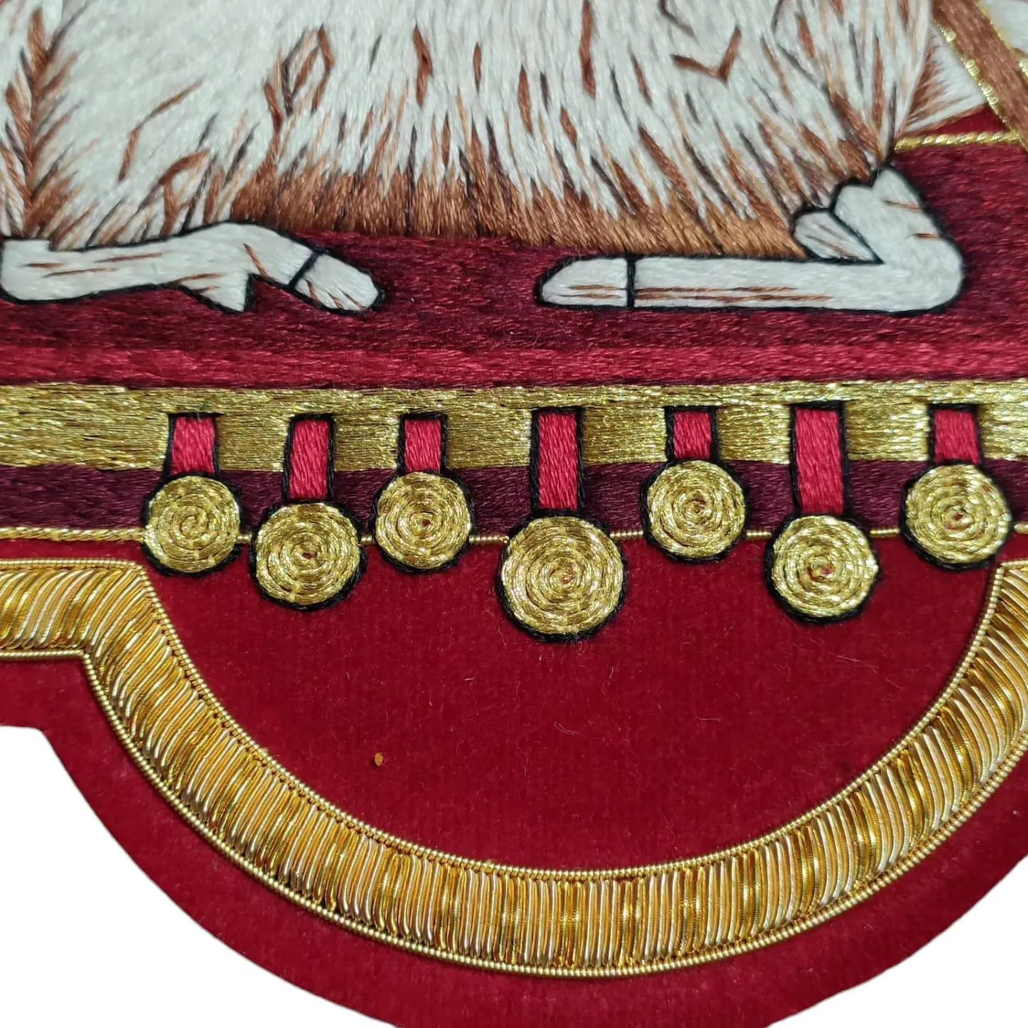 Hand-Embroidered Agnus Dei (Holy Lamb) Appliqué